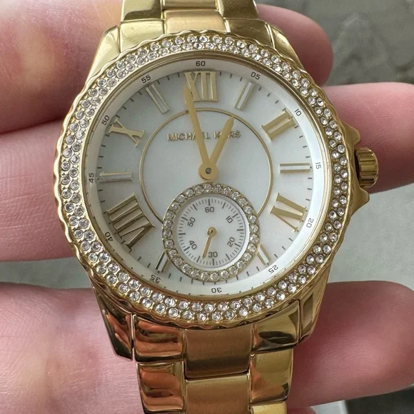 Michael kors watch!! Brand new!! Gold, stone - Picture 1 of 6